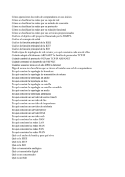 C&oacute;mo aparecieron las redes de computadoras en sus inicios C&oacute;mo