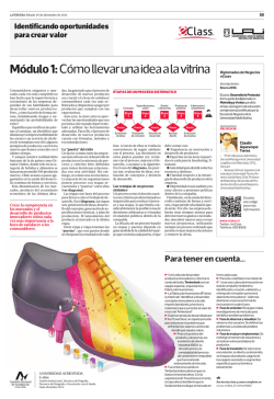 M&oacute;dulo 1: C&oacute;mo llevar una idea a la vitrina - Papel Digital