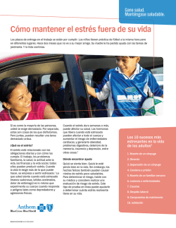 C&oacute;mo mantener el estr&eacute;s fuera de su vida