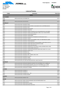 Lista de Precios