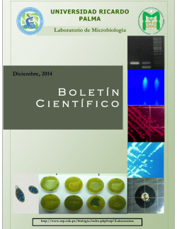 B o l e t &iacute; n Cient&iacute;fico - Universidad Ricardo Palma