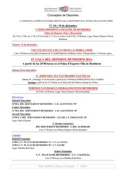 PROGRAMACION 20 AL 23 DE DICIEMBRE - Beninoticias.com