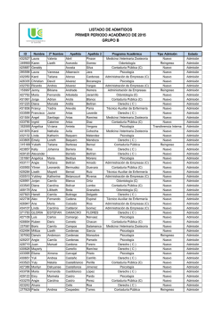 para ver lista de Admitidos 2015-I Grupo B
