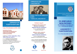 IX JORNADAS MOLINENSES - Academia de Lanzarote