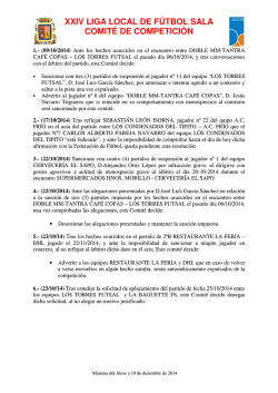 Comit&eacute; de competici&oacute;n