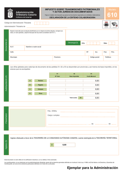 modelo 610 - Gobierno de Canarias