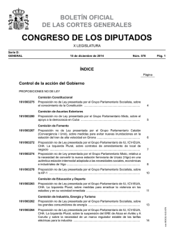 bolet&iacute;n oficial de las cortes generales - Congreso de los Diputados