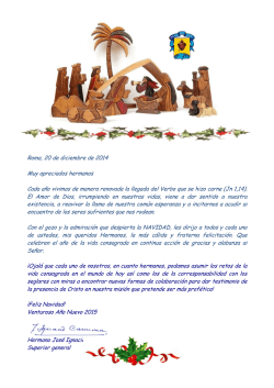mensaje de navidad, hno.jos&eacute; ignacio carmona,super...