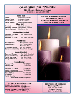 Saint Bede The Venerable - E-churchbulletins.com