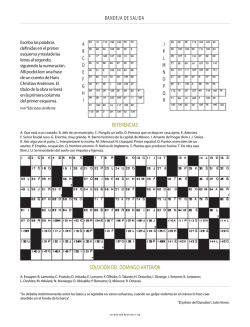 ReFeRenCias sOlUCi&oacute;n del dOMinGO anTeRiOR