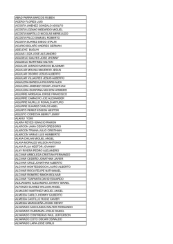 Visitas penitenciaria Domingo 21 de Diciembre 2014