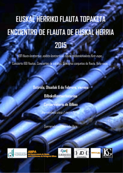 EUSKAL HERRIKO FLAUTA T ENCUENTRO DE FLAUTA DE EUS