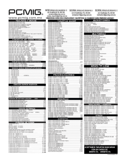 Lista de Precios - PCMIG