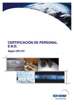 CERTIFICACI&Oacute;N DE PERSONAL E.N.D. - T&Uuml;V Nord