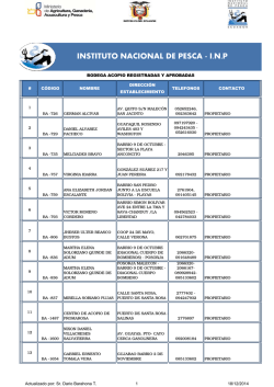 ESTABLECIMIENTOS APROBADOS-2013.xlsx - Instituto Nacional
