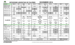 DICIEMBRE 2014 - Hip&oacute;dromo Argentino de Palermo