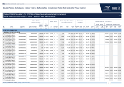 Deuda P&uacute;blica de Catalu&ntilde;a y otros valores de - Bolsa de Madrid