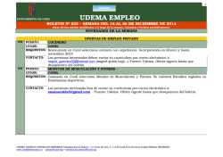 Bolet&iacute;n "UDEMA EMPLEO" - Ayuntamiento de Conil de la Frontera