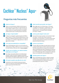Cochlear&trade;Nucleus&reg; Aqua+ - Gaes