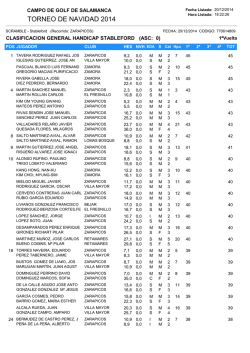 clasificacion torneo navidad - La Cronica de Salamanca