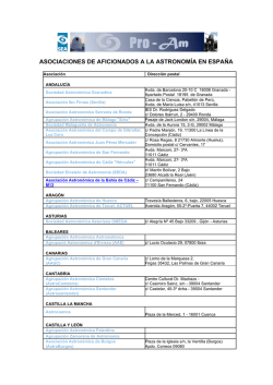descargar el listado en PDF - Sociedad Espa&ntilde;ola de Astronom&iacute;a