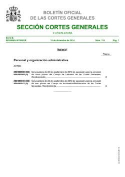 secci&oacute;n cortes generales - Congreso de los Diputados