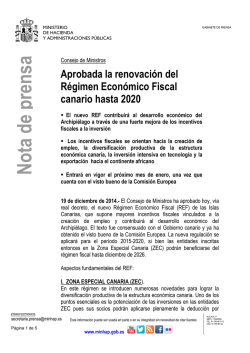 N ota de prensa - Ministerio de Hacienda y Administraciones P&uacute;blicas