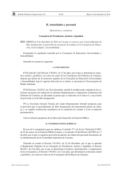 II. Autoridades y personal - Sede electr&oacute;nica del Gobierno de