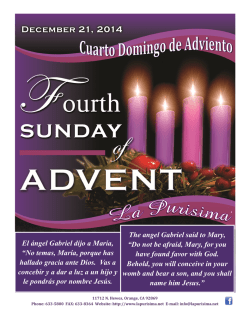 The angel Gabriel said to Mary - E-churchbulletins.com