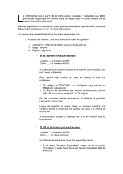 e informamos que a partir de la fecha puede visualizar y - Esvicsac