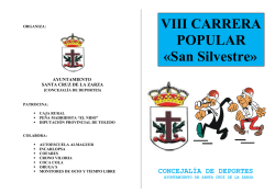 POPULAR &laquo;San Silvestre&raquo; - Ayuntamiento de Santa Cruz de la Zarza