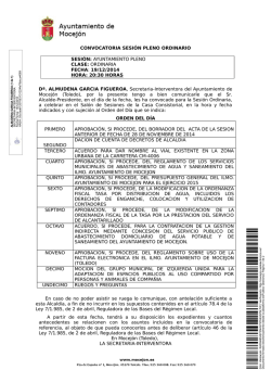 19 de Diciembre(ordinaria) - Ayuntamiento Mocejon