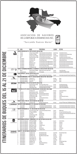 Semana del 15 al 21 de diciembre