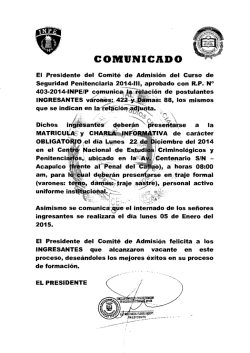 relacion de ingresantes al curso de seguridad penitenciaria 2014-iii