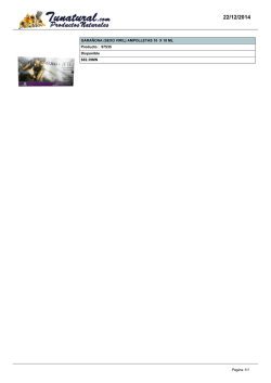 GARA&Ntilde;ONA (SEXO VIRIL) AMPOLLETAS 10 X 10 ML Producto