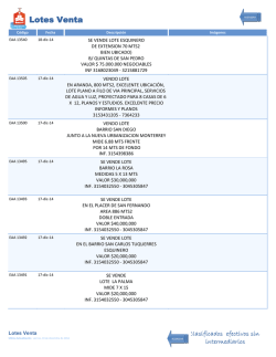 Lotes Venta - Amorel Pasto