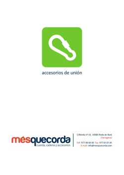 Descargar cat&aacute;logo de Accesorios de uni&oacute;n - mesquecorda