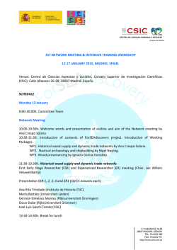 Centro de Ciencias Humanas y Soc - ForSeaDiscovery