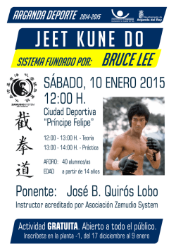 JEET KUNE DO - Arganda Deportiva