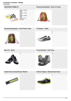 Zumbawear Catalogue - Malaga SNEAKERS ZUMBA Z1 Drawstring