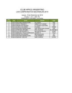 Participantes - Club H&iacute;pico Argentino