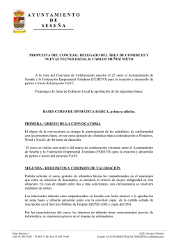 Estimado se&ntilde;or o se&ntilde;ora: - Ayuntamiento de Sese&ntilde;a