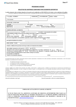 programa xogade solicitud de asistencia sanitaria por accidentes