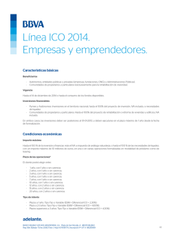 L&iacute;nea ICO 2014: Empresas y emprendedores - BBVA