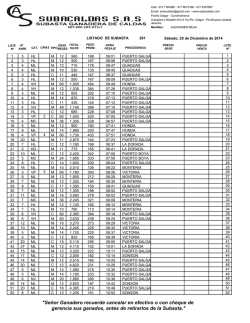 "Se&ntilde;or Ganadero recuerde cancelar en efectivo o con cheque de