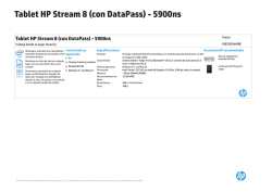 HP Tablet Fact Tag A4 - Hewlett Packard