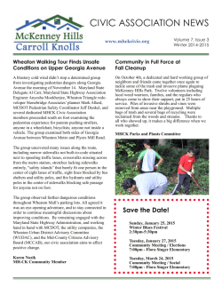 Winter 2014-2015 - McKenney Hills - Carroll Knolls Civic Association