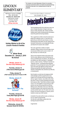 Lincoln Elementary - Vancouver Public Schools