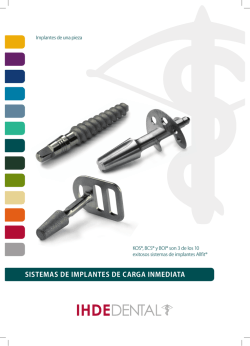 manual implantes kos bcs & boi - IMBIODENT