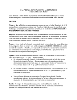 A LA FISCAL&Iacute;A ESPECIAL CONTRA LA CORRUPCI&Oacute;N c - Avaaz